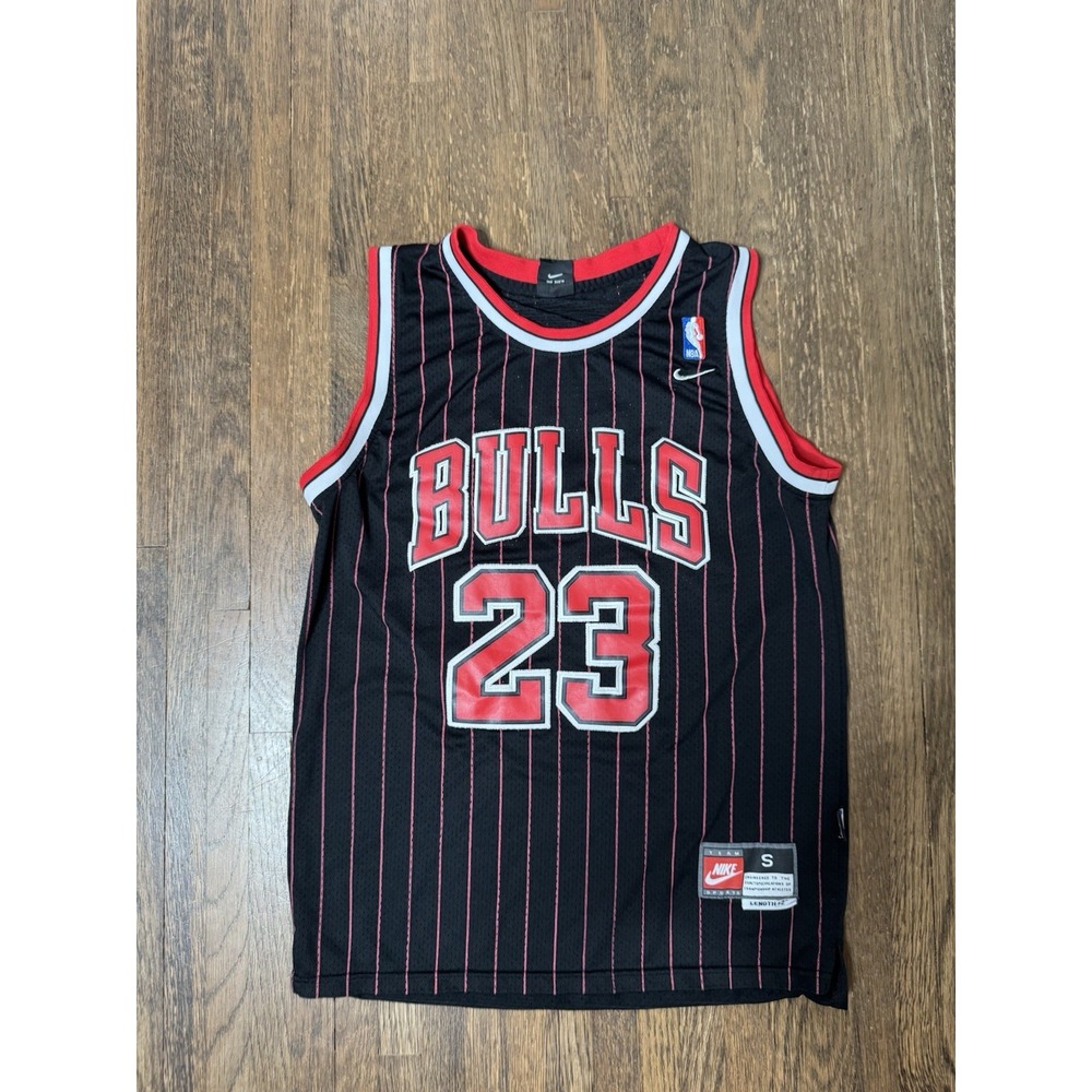 Vintage Chicago Bulls Jersey Mens Small +2 Michael Jordan 23 Nike Striped 90s